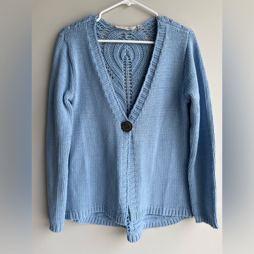 Soft surroundings chunky knit button cardigan artsy